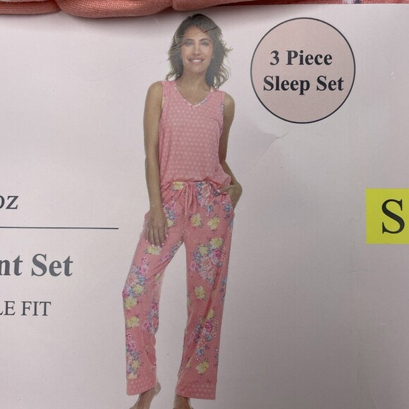Flora Nikrooz Other - Flora Nikrooz Women's S Robe Tank and Pant Set Pink d1249